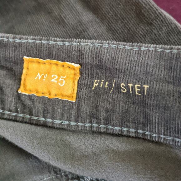 Pilcro and the Letterpress Gray corduroy skinny 25 - Picture 7 of 7